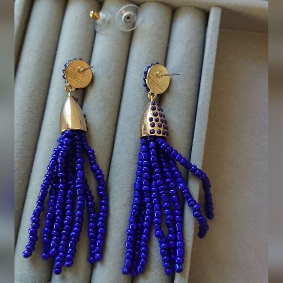 BaubleBar Sugerfix Piñata Tassel Earrings in Blue - Picture 6 of 8